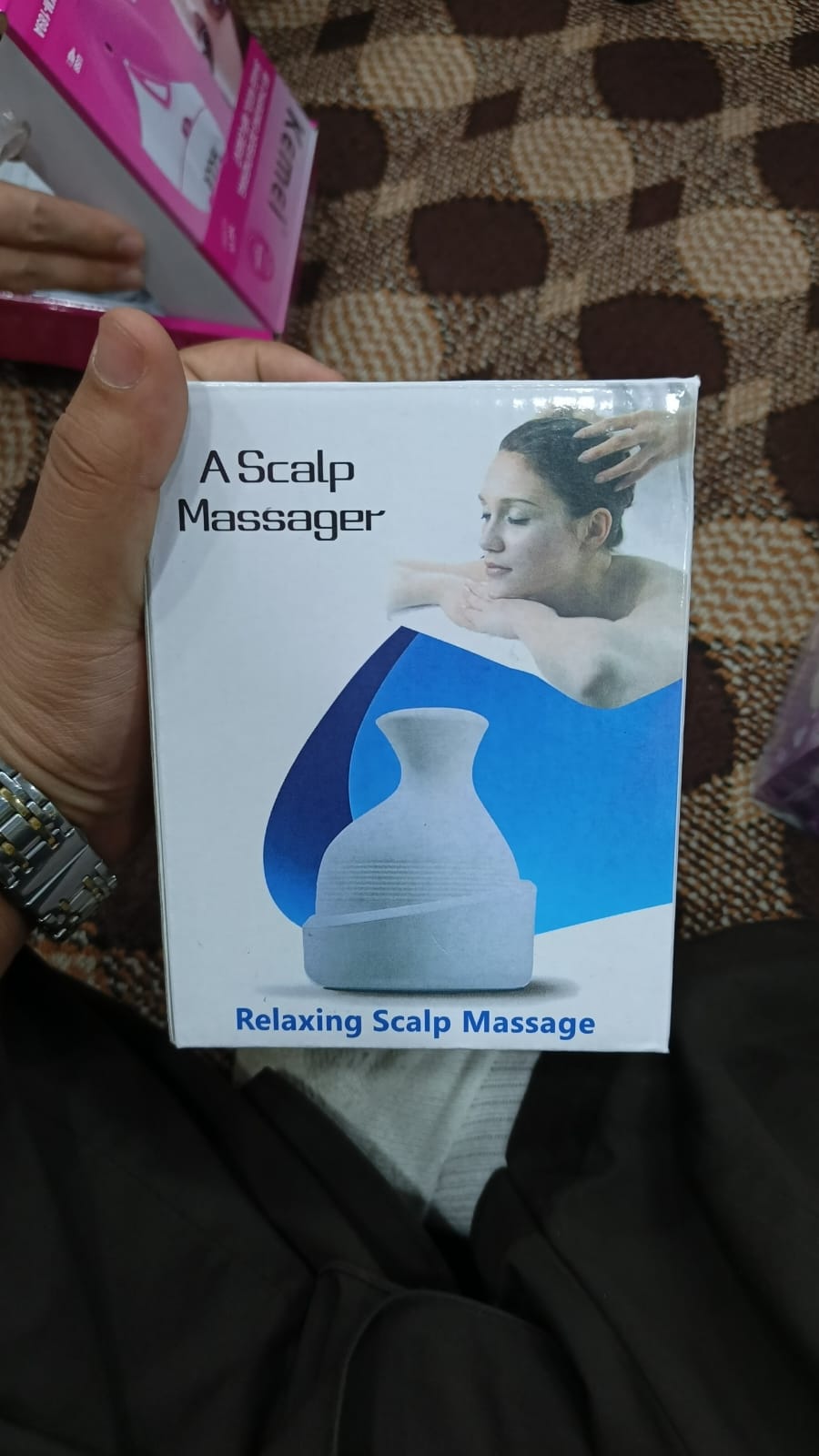 Electric Scalp Massager with 4 Tissue Kneading Nodes