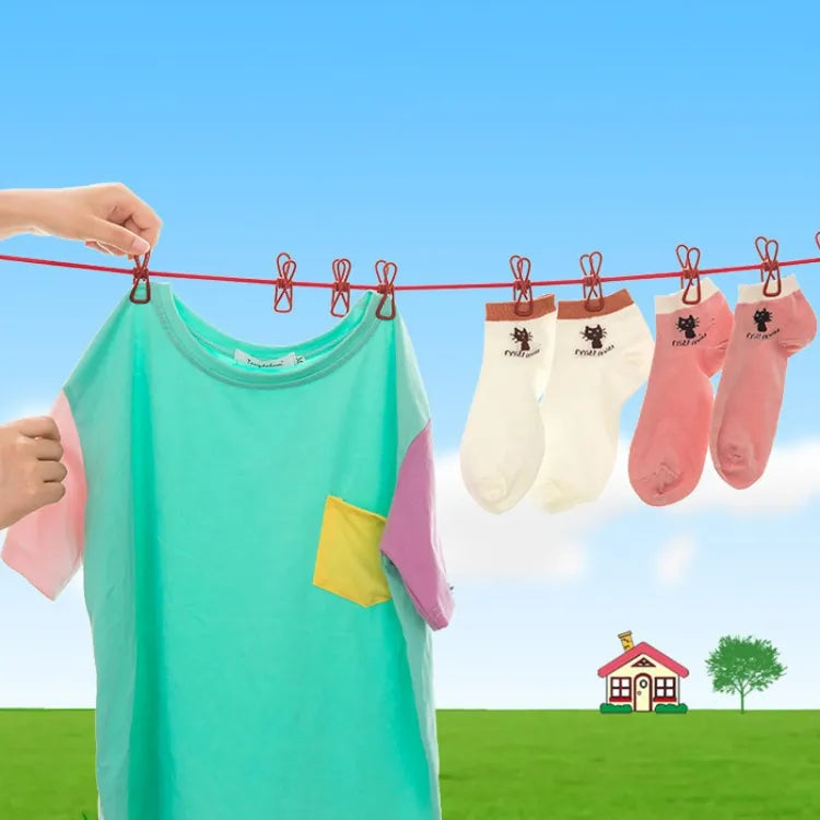 Clip&hang portable clothesline