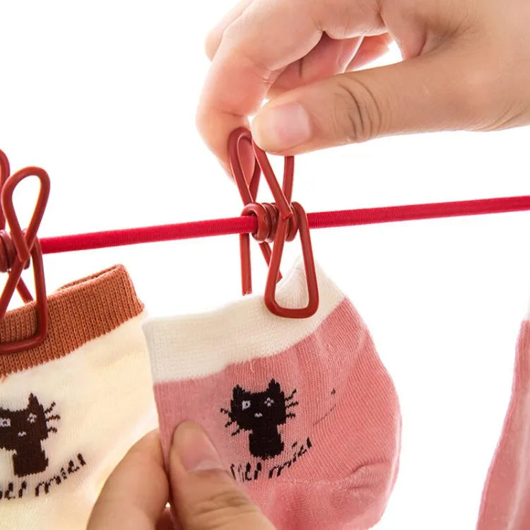 Clip&hang portable clothesline
