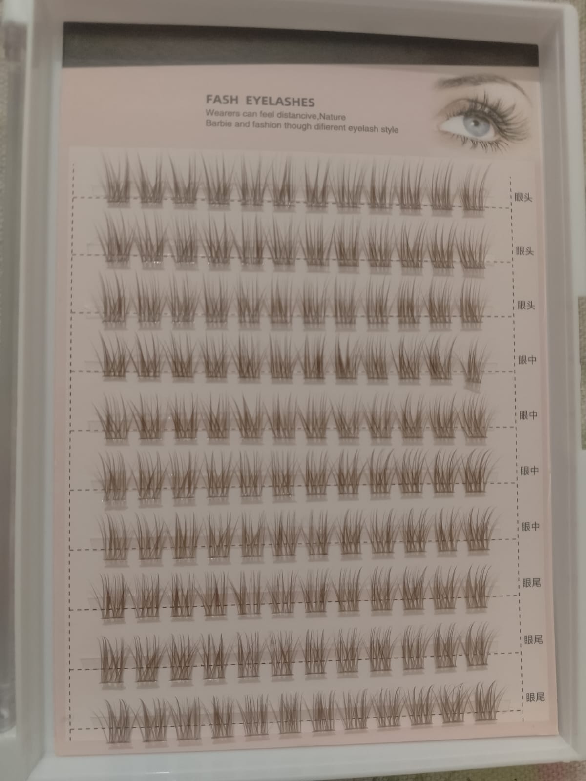 Pre-Glued Wispy Eyelash Clusters