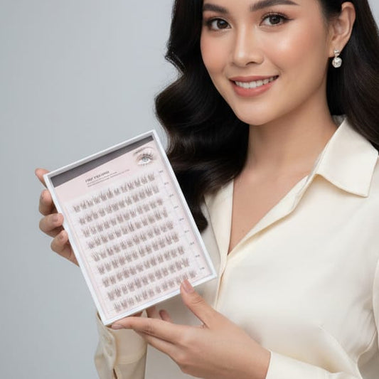 Pre-Glued Wispy Eyelash Clusters