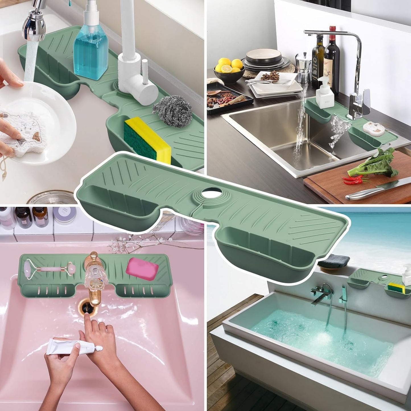 Silicone Faucet Splash Guard Mat