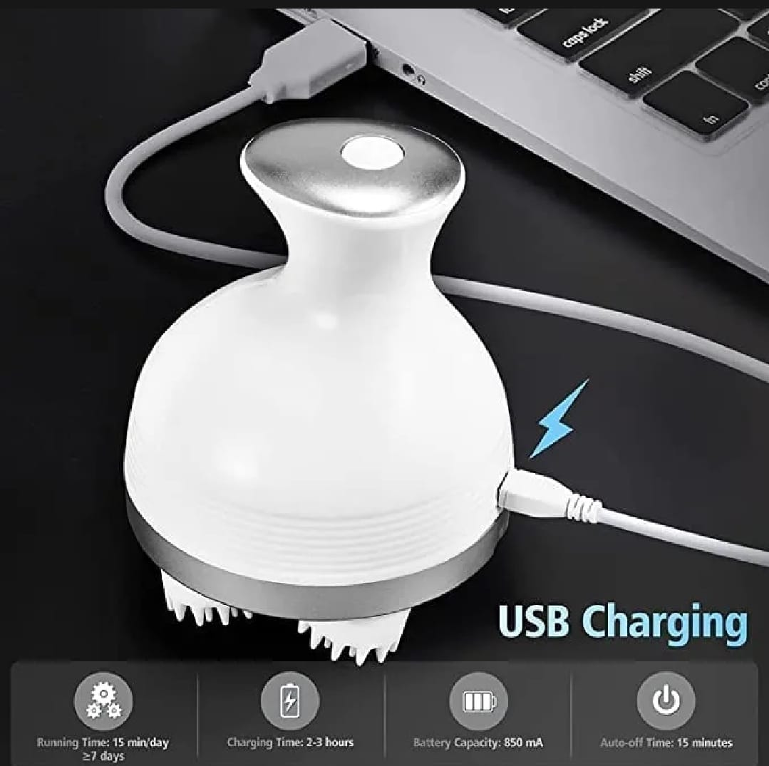 Electric Scalp Massager with 4 Tissue Kneading Nodes