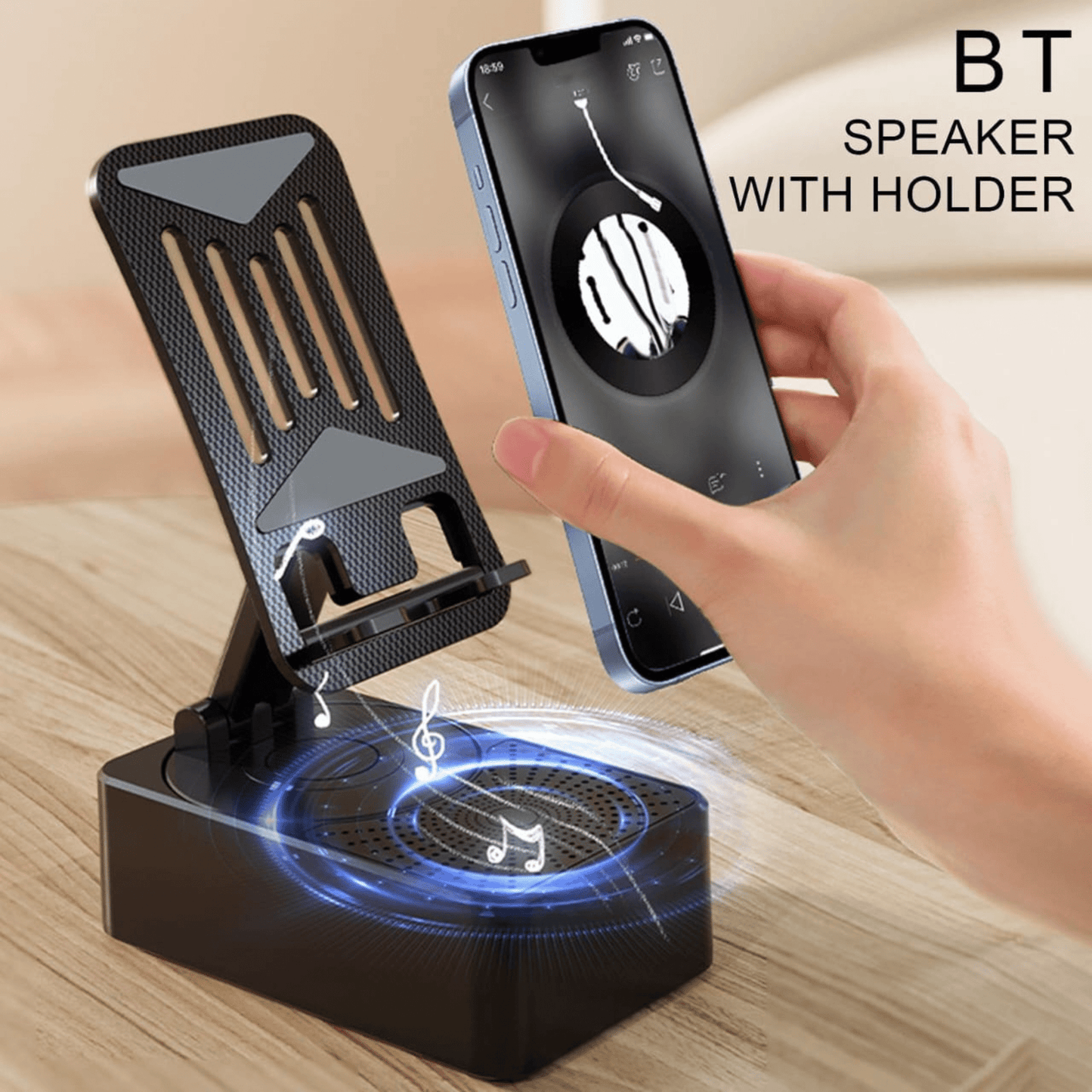 3-in-1 Rotating Foldable Mobile Phone Stand