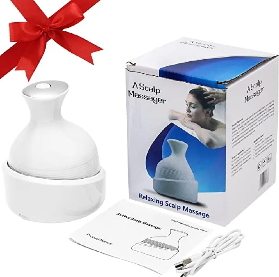 Electric Scalp Massager with 4 Tissue Kneading Nodes