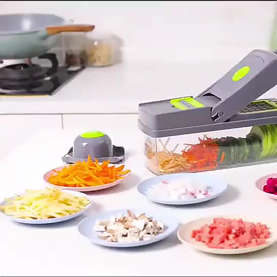 16-In-1 Multifunctional Vegetable Chopper & Slicer