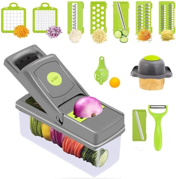 16-In-1 Multifunctional Vegetable Chopper & Slicer