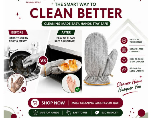Heavy-Duty Wire Scrubber Dishwashing Mitts – Heat Resistant Steel Wire Cleaning Gloves for Pots, Pans, Grills, and Kitchen Tasks